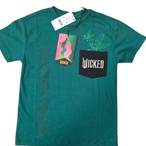 Wicked Destined To Fly XS T-Shirt By Paul Tazewell Green & Black Cotton/Polyeste
